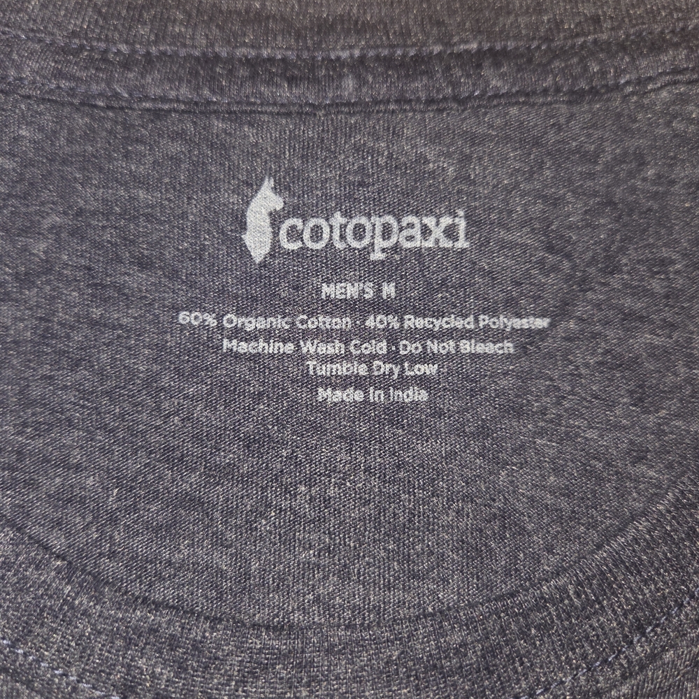 Set Of 2 Cotopaxi Organic Blank Men's T-Shirt - Picture 4 of 5